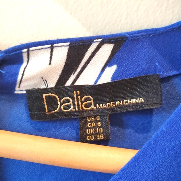 Lovely Dahlia Floral Royal Blue Romper (6) - Picture 4 of 9